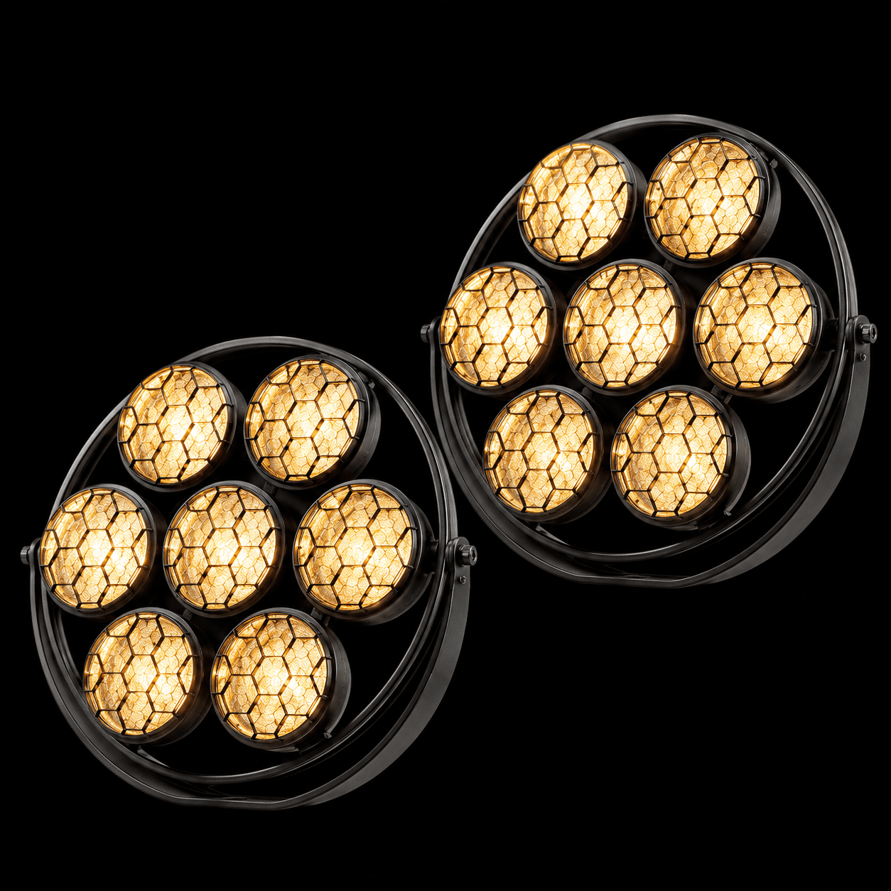 Lampa retro 7x50W reflektor sceniczny do koncertow eventow i dekoracji